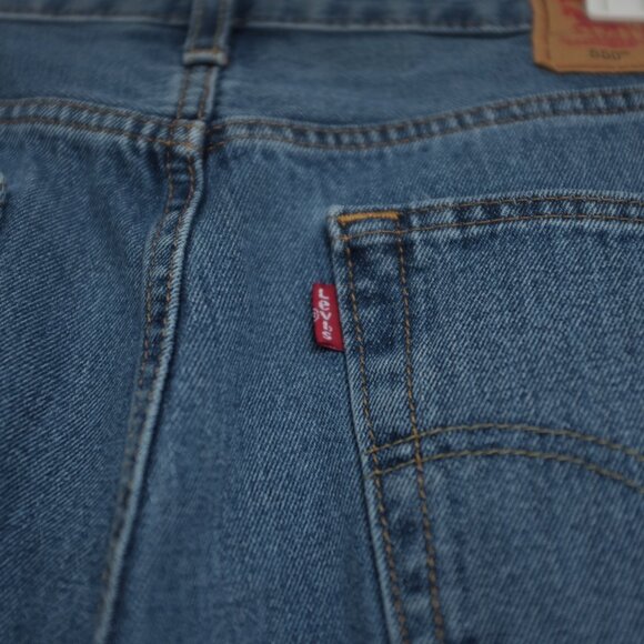 Levi's 550 Relaxed Fit jeans 4891 medium stonewash denim pants - Picture 4 of 15
